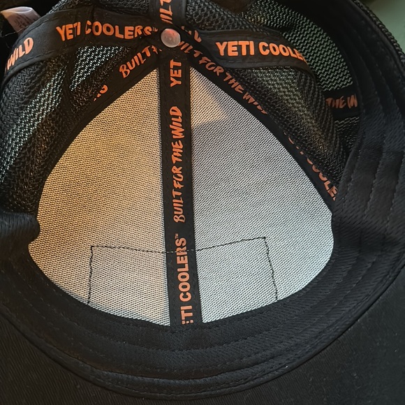 YETI~ Patch On Patch Logo Triple Black Trucker Hat - Picture 3 of 4